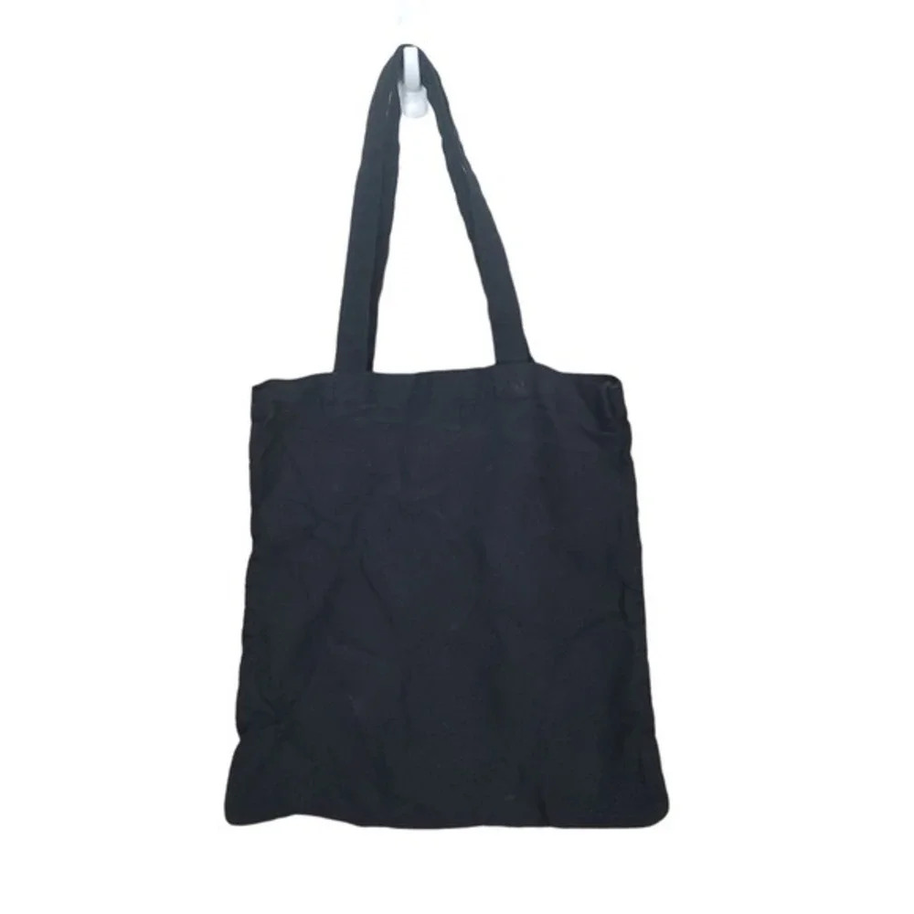 LOVE Shoulder Bag‎ Peace Rainbow Black Multicolored Canvas Cotton Blend Onesize